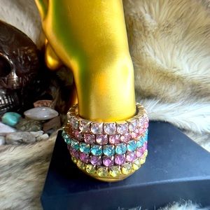 Five piece rhinestone bracelet set